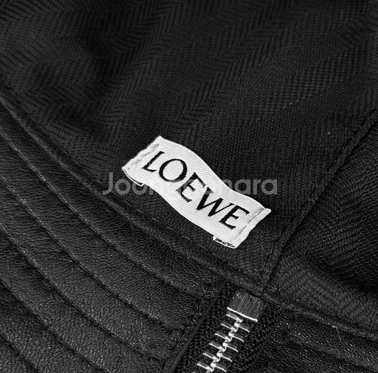 [M] 로에베 아나그램 피셔맨 가죽 레더 버킷햇 벙거지--4