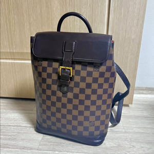 다미에 캔버스 백팩