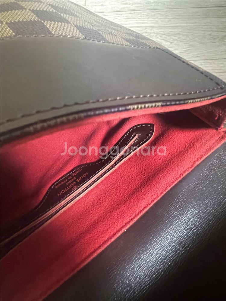 다미에 캔버스 백팩--3