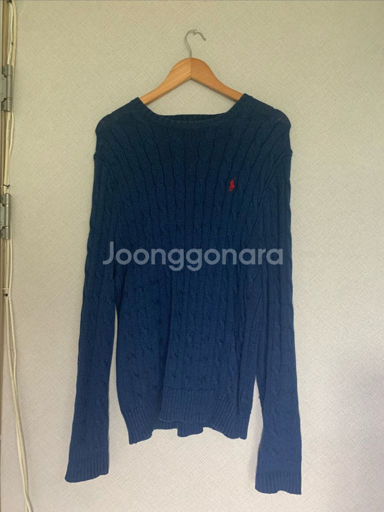 폴로 랄프로렌 케이블 니트 스웨터 M--0