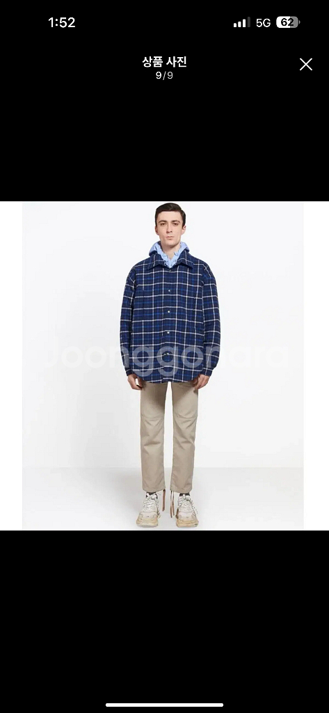 [40] 17fw 발렌시아가 런웨이 스트라이프 셔츠--6