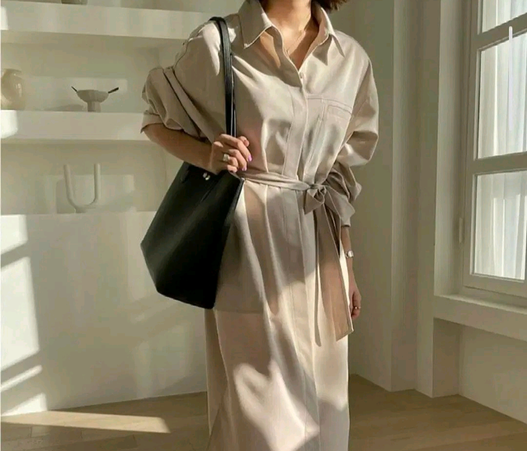 새상품) 드랑 (헤이가가) 자체제작 투웨이 트렌치 원피스