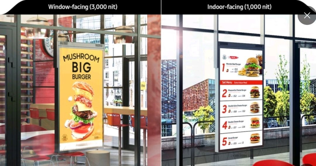 삼성 55인치 LED 모니터 QM55N-DS 양면 모니터.did 창문모니터 이미지