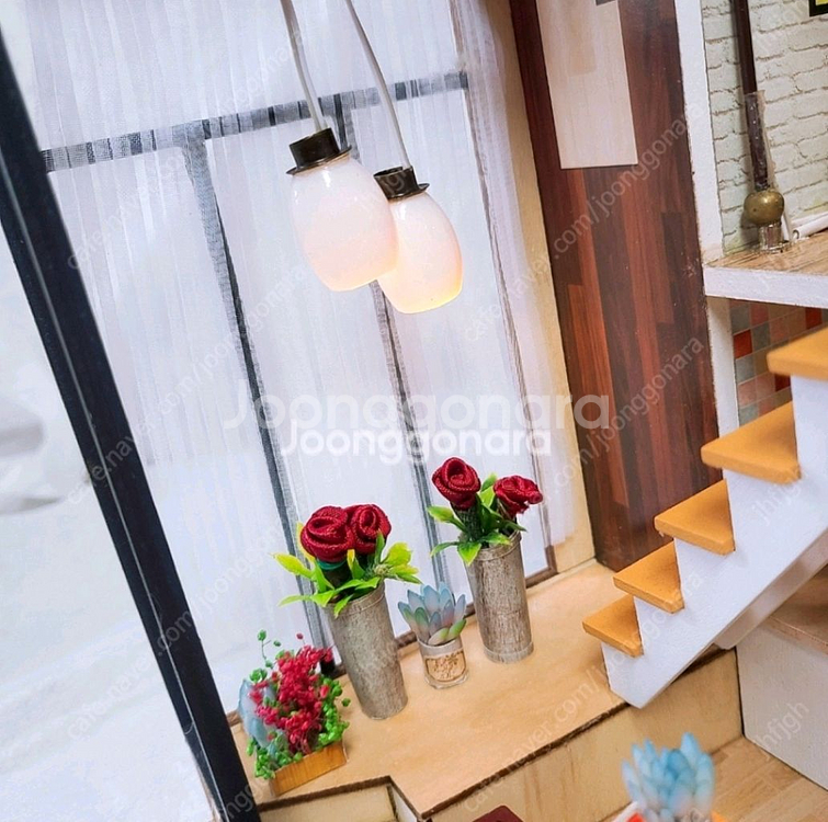 [42번] DIY 미니어처 완성품 (리모컨 LED, 오--2