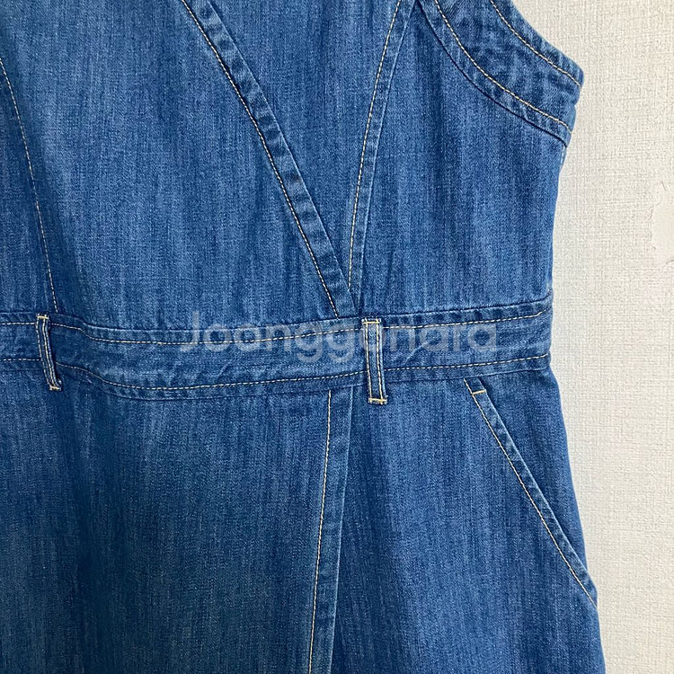 써스데이아일랜드 서스펜더 레이어드 데님 원피스 M--2