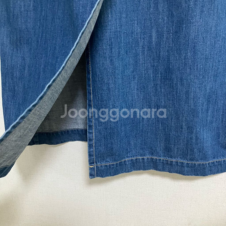 써스데이아일랜드 서스펜더 레이어드 데님 원피스 M--3