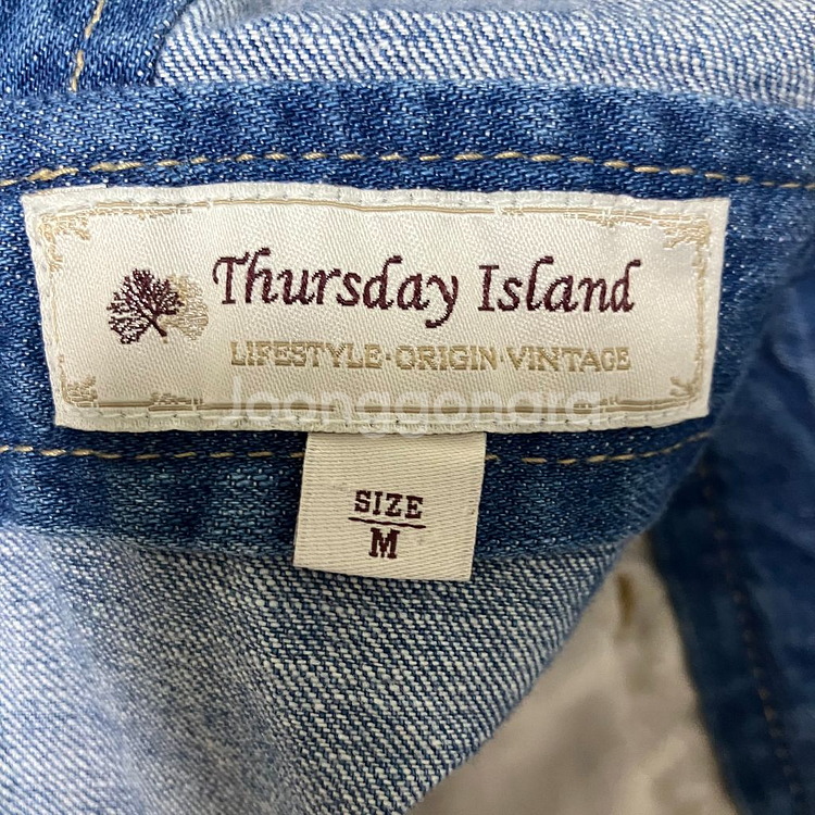 써스데이아일랜드 서스펜더 레이어드 데님 원피스 M--6