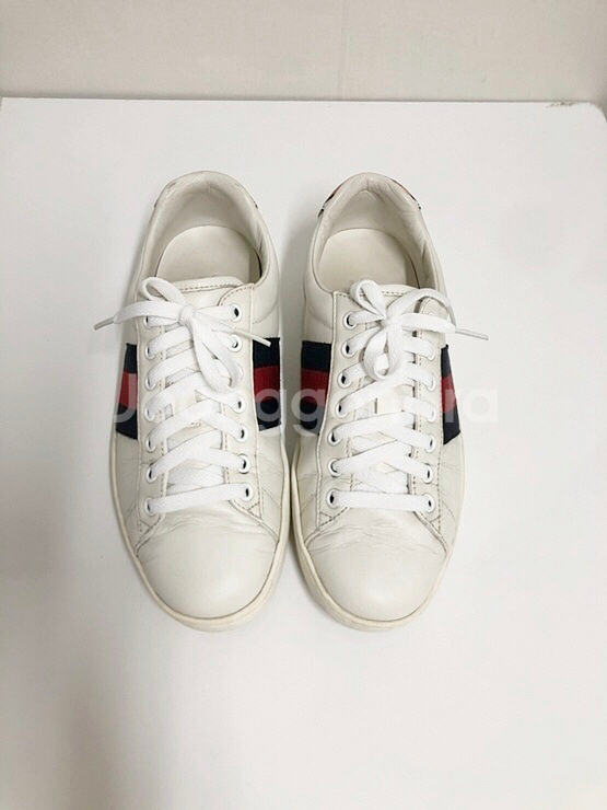 (250사이즈)구찌 정품 에이스 타이거 패치 삼선 스니커즈--0