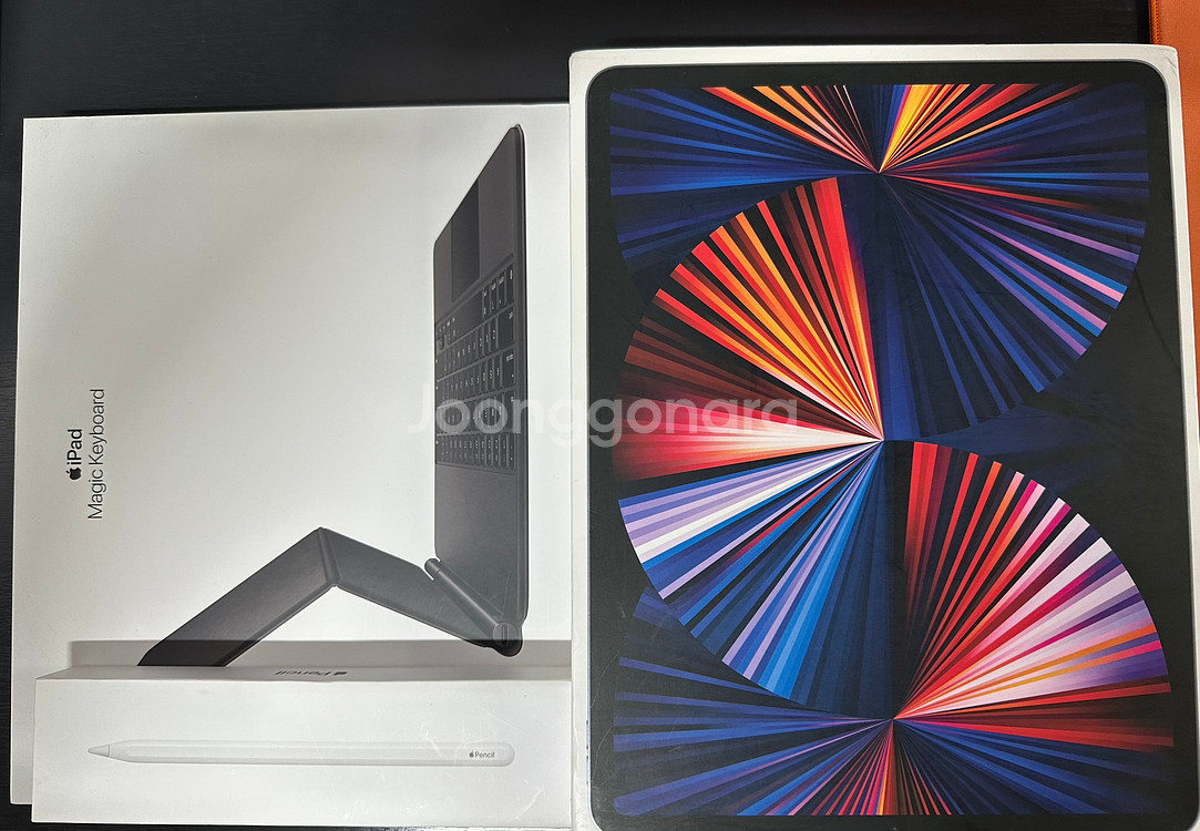 아이패드 프로 12.9 (5세대) M1 256GB 셀룰러 + 매직키보드 + 애플펜슬(2세대) 팝니다.--0