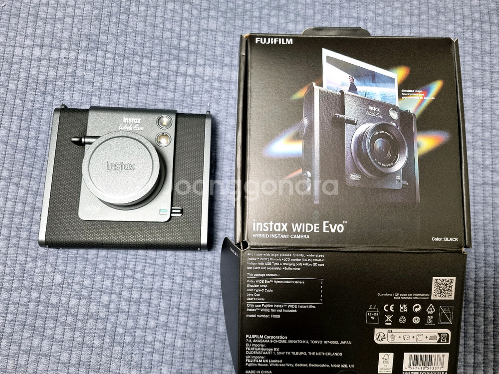 인스탁스 와이드에보 카메라 새상품 미사용 즉석카메라 필름카메라 와이드 에보--0