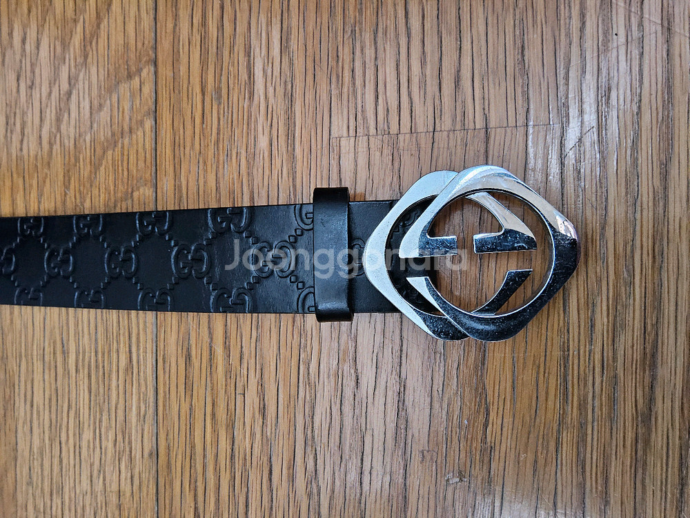 구찌 GG 패턴 남성 벨트--0