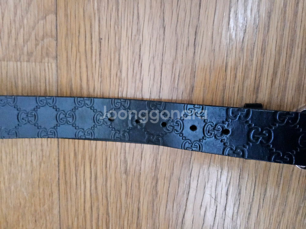 구찌 GG 패턴 남성 벨트--1