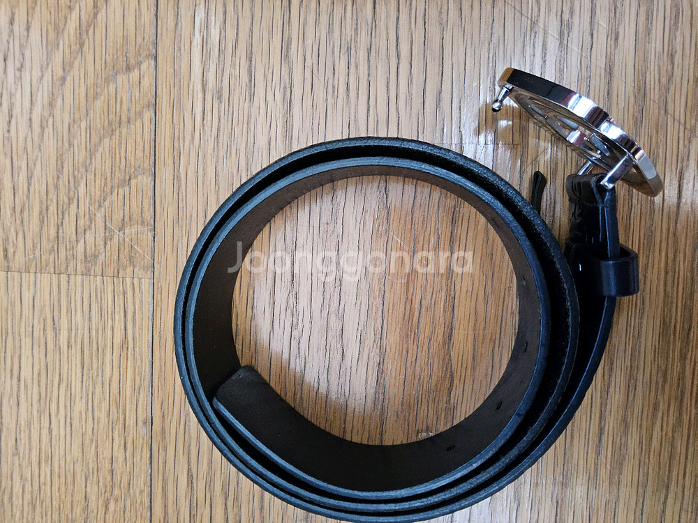 구찌 GG 패턴 남성 벨트--2