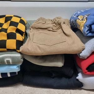 남아의류 150 겨울 상하의세트 기모바지 티셔츠 일괄판매