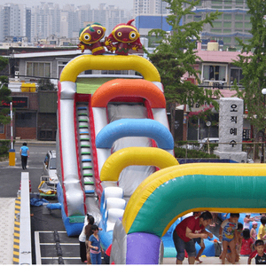 대형 에어바운스 슬라이딩