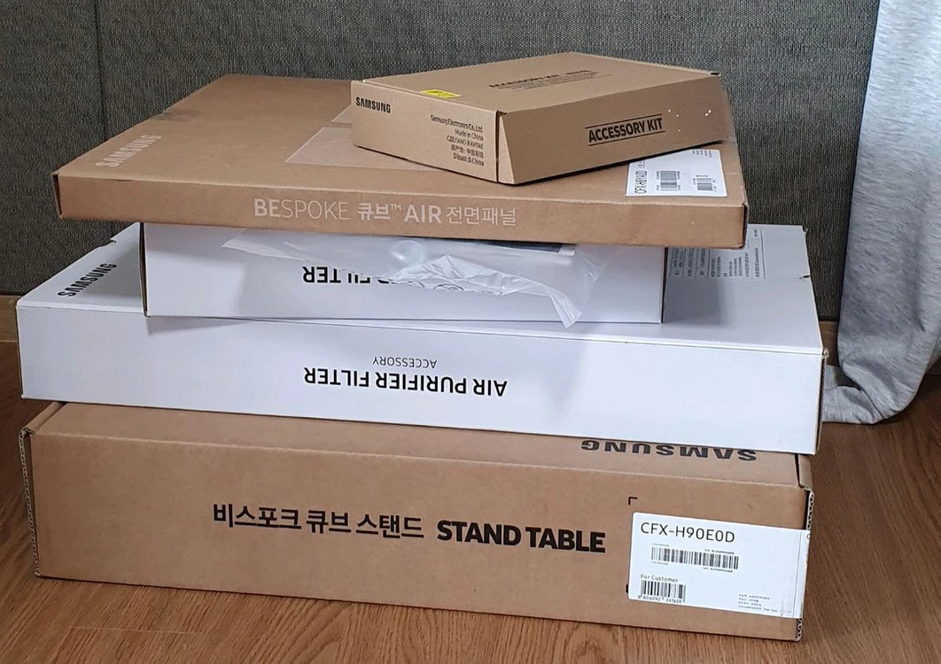 삼성 비스포크 큐브 공기청정기 AX123A9970GD 이미지