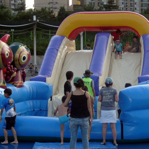 대형 에어바운스 슬라이딩