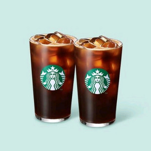 스타벅스 아메리카노 2잔 시원하게 함께 스벅