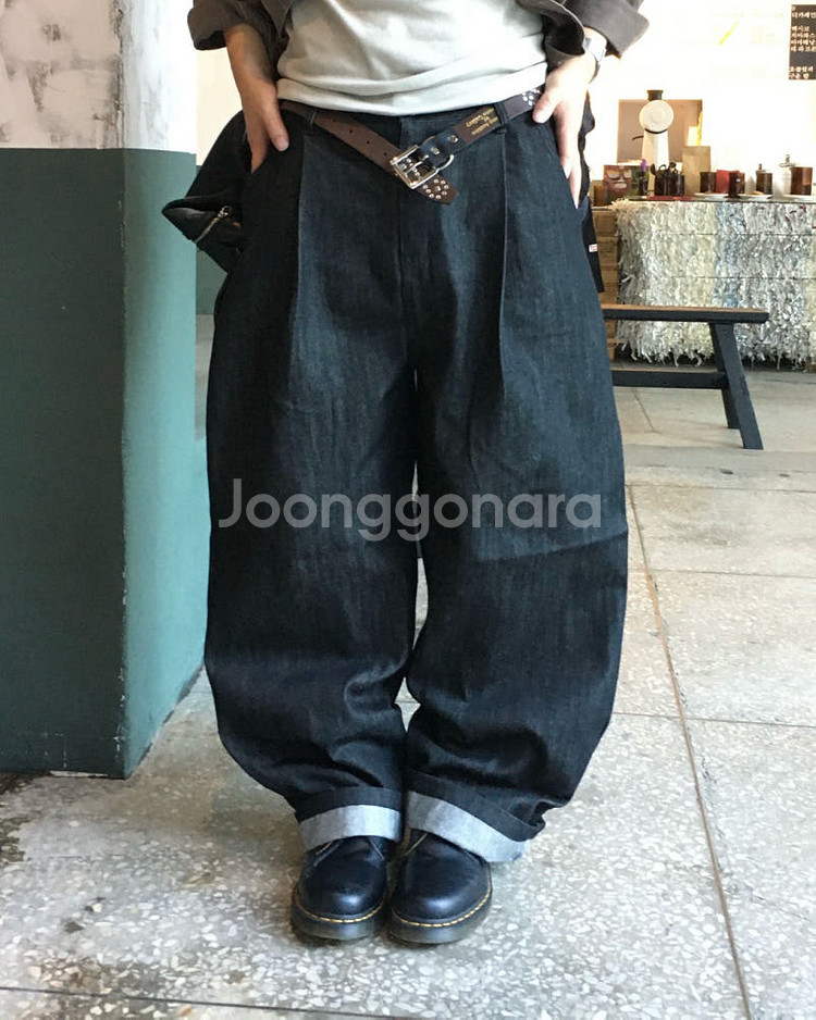 단 스튜디오 트레일 생지 데님 팬츠--0