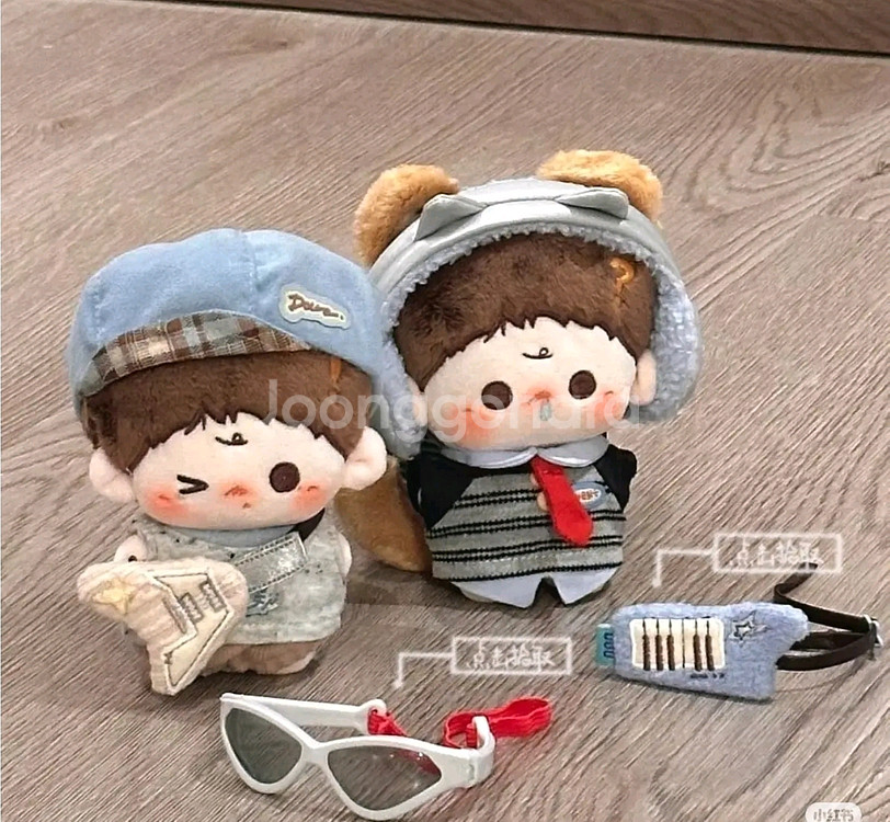 10cm 무속성 인형옷 두유 밴드 세트 판매--1