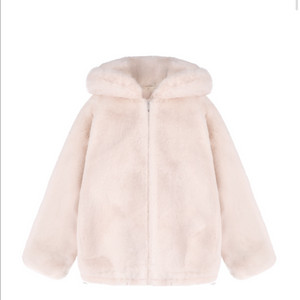클리시어 푸딩 퍼 자켓 Peach pudding fur jacket, Baby pink