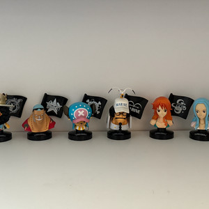 반다이 정품 원피스 흉상 피규어 6종 세트 (나미,비비,센고쿠,브룩,프랑키,쵸파)