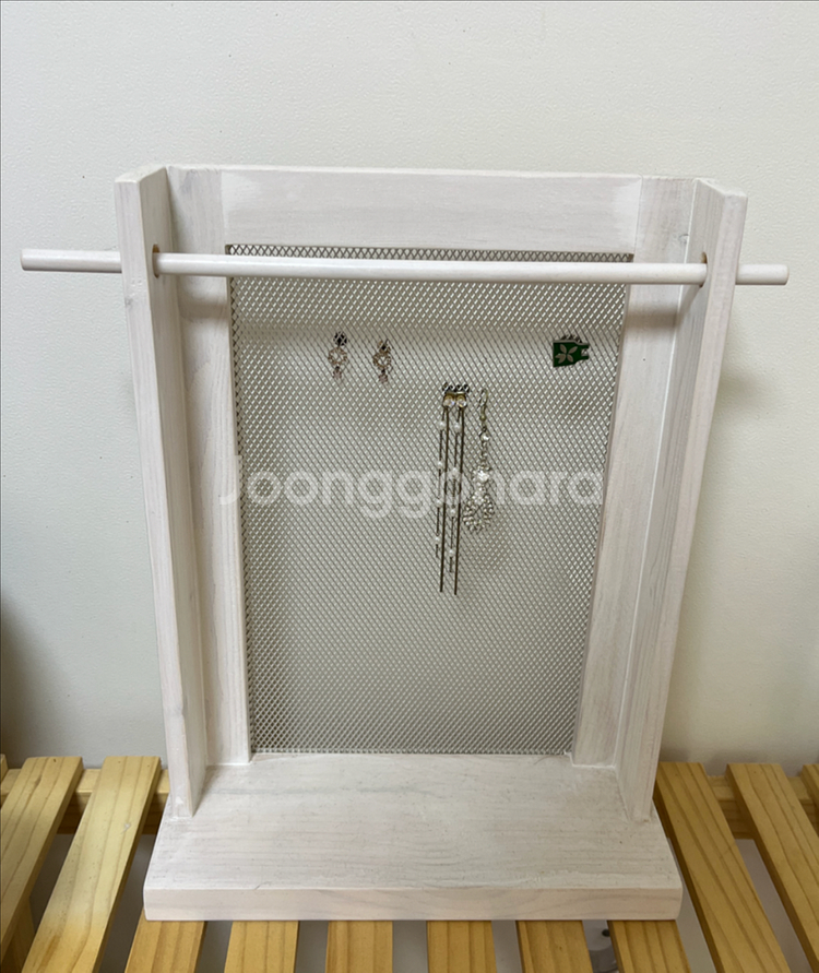 수제 원목 악세사리 진열대--0