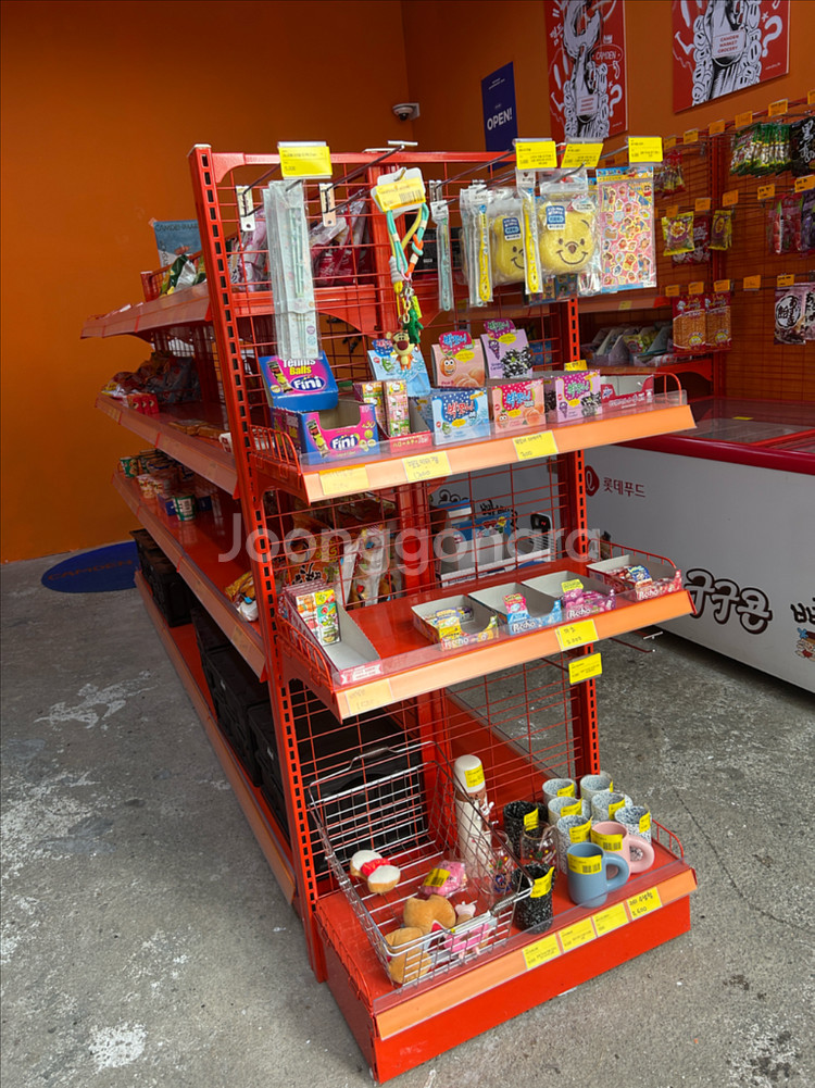 무인아이스크림매장진열대 중앙진열대 4단진열대 세트--0