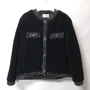 한섬 SJSJ 2021 트위드 배색 부클 자켓 44~66