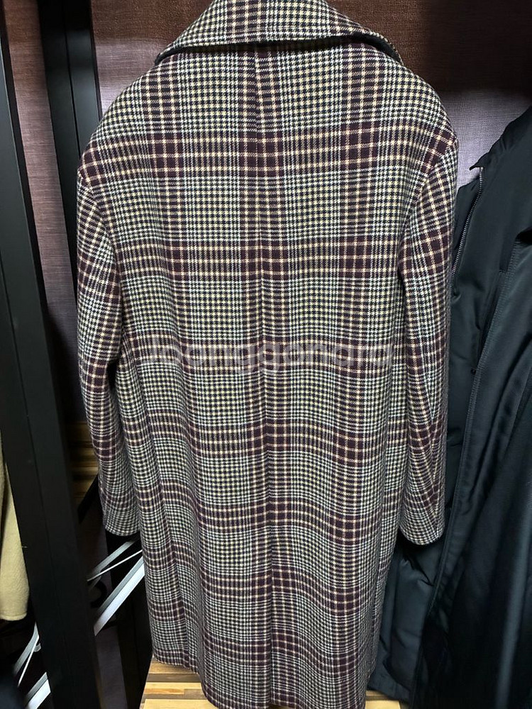 타임옴므 체크코트 48사이즈(단시간 2회착용)--1