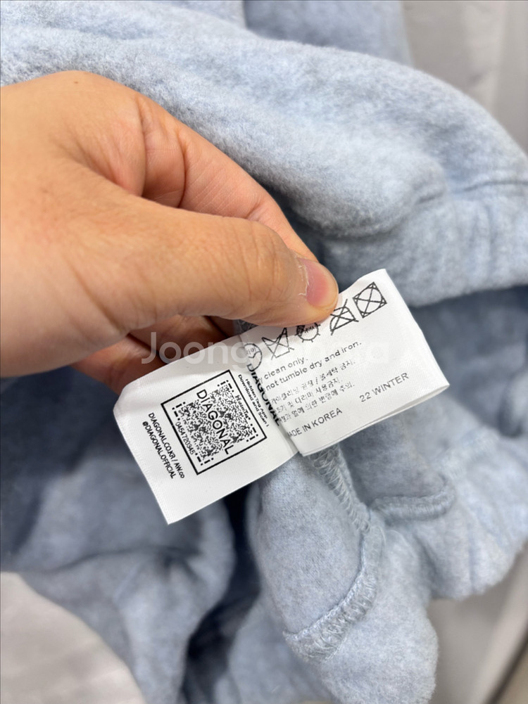 다이애그널 플리스 하프집업티--7