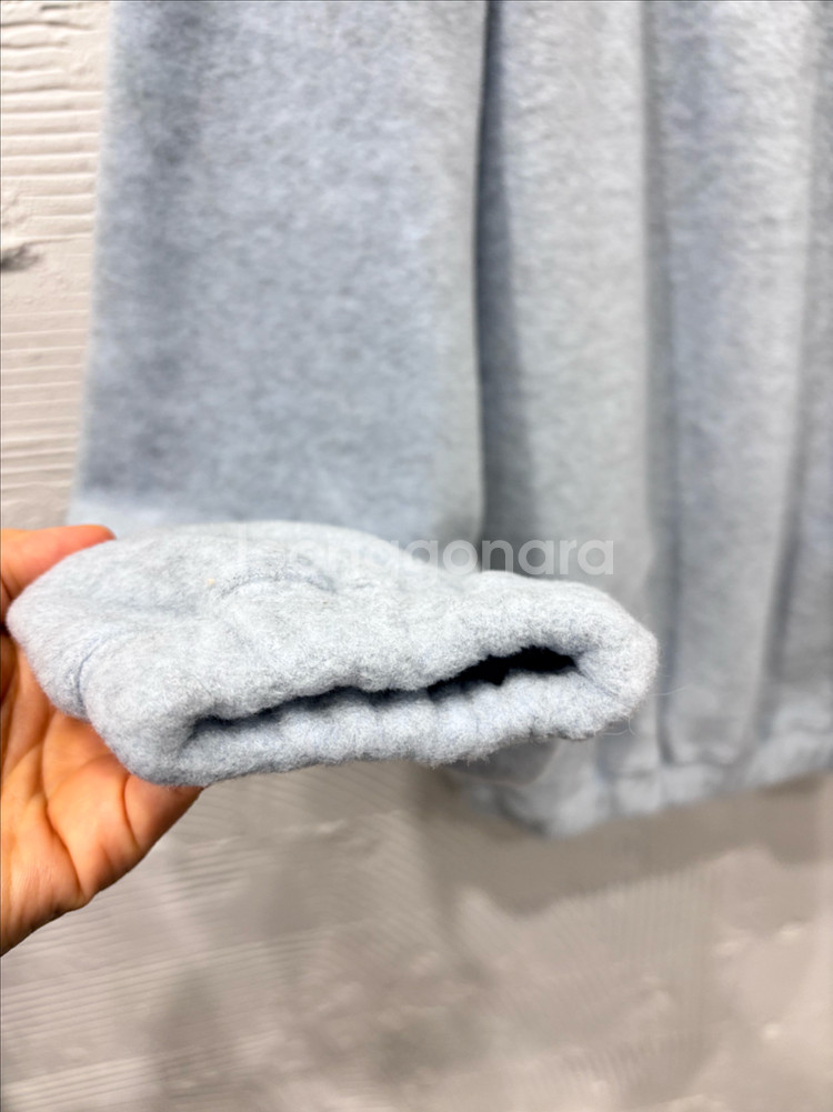 다이애그널 플리스 하프집업티--4