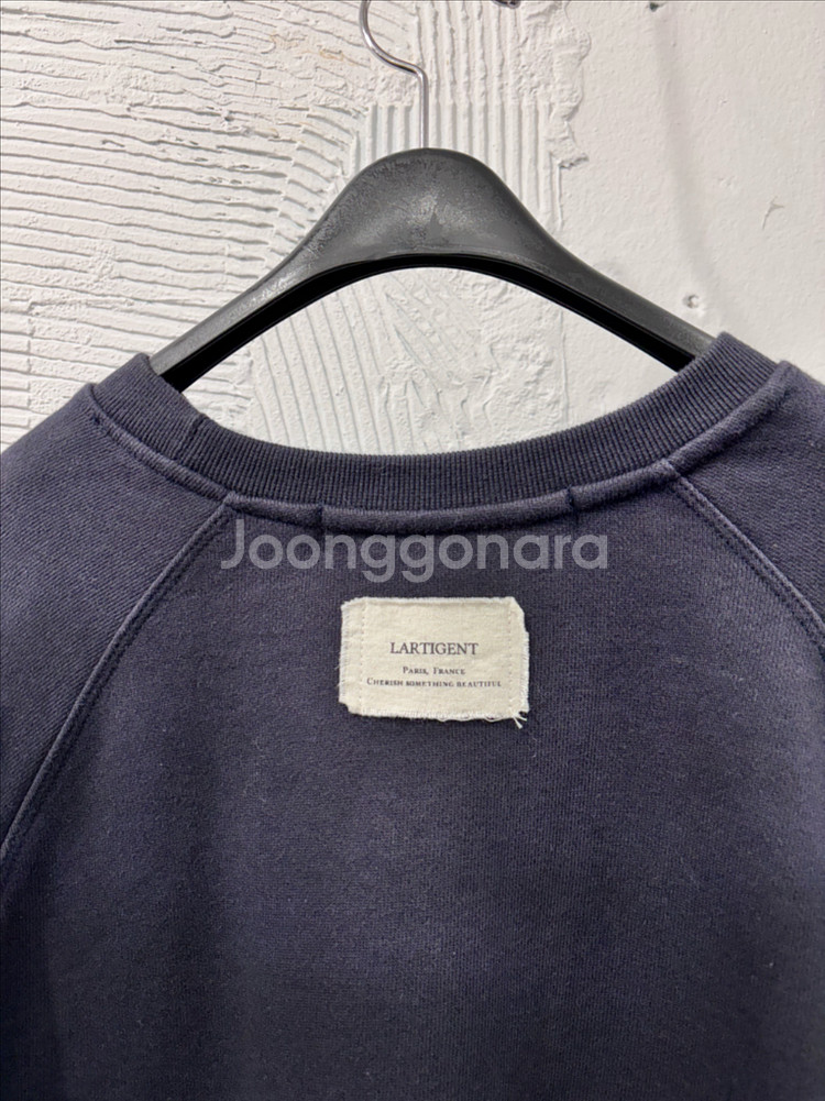 라티젠 니트배색 맨투맨티--7