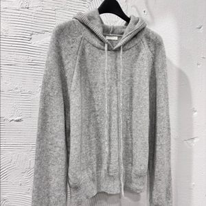 바인 후드 그레이 니트