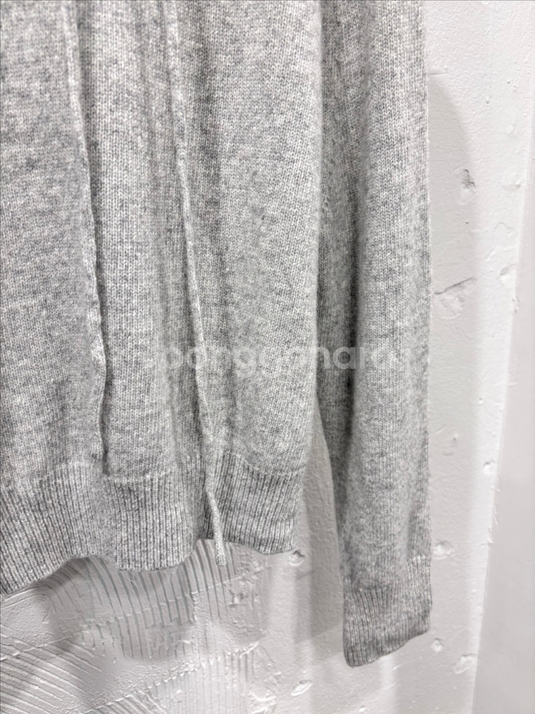 바인 후드 그레이 니트--3