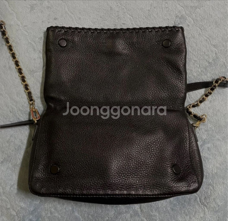 토리버치 마리온 폴드오버 메신저백 블랙 클러치겸 크로스백--2