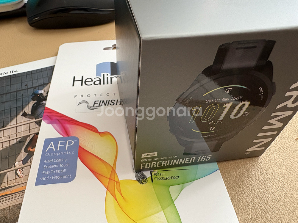 (미개봉) 가민포러너 165 블랙 새제품--0