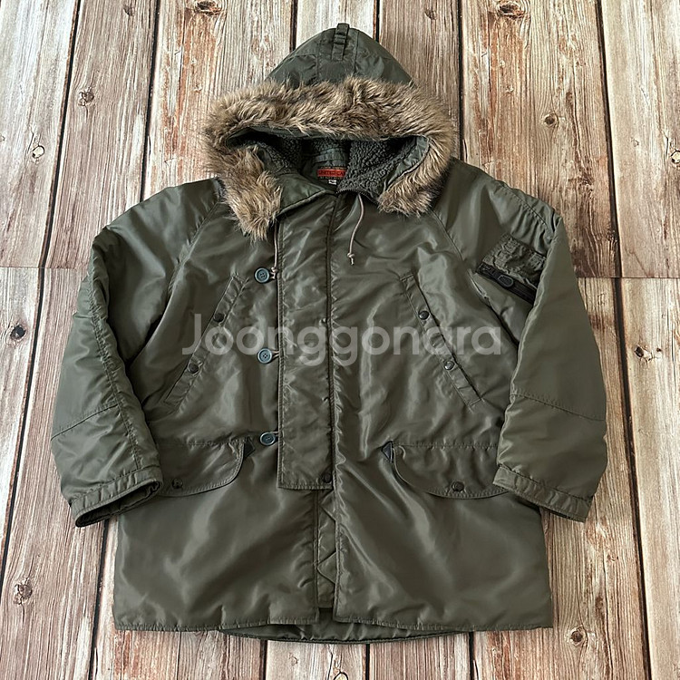 유나이트카 by 버즈릭슨 N3B 자켓 올리브 색상 L사이즈--0
