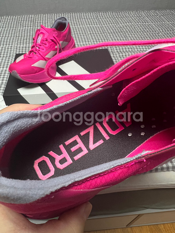 270 아디다스 아디제로 아디오스 프로 4 쇼크 핑크 제로 메탈릭--7