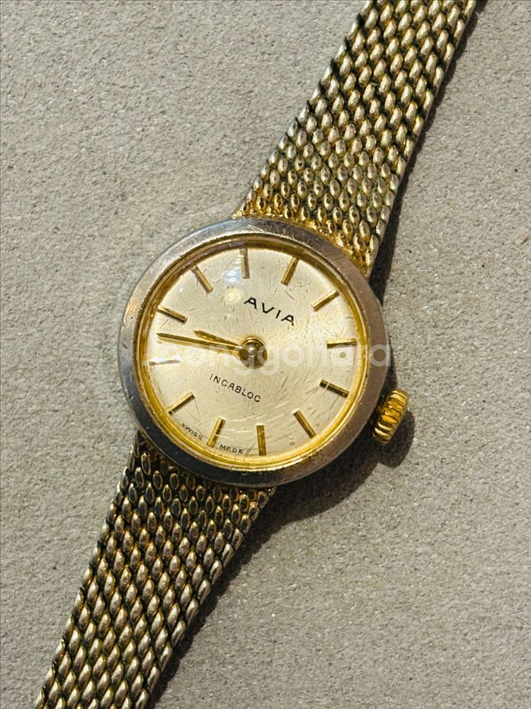 스위스 Avia 여성용 빈티지 수동 시계--0