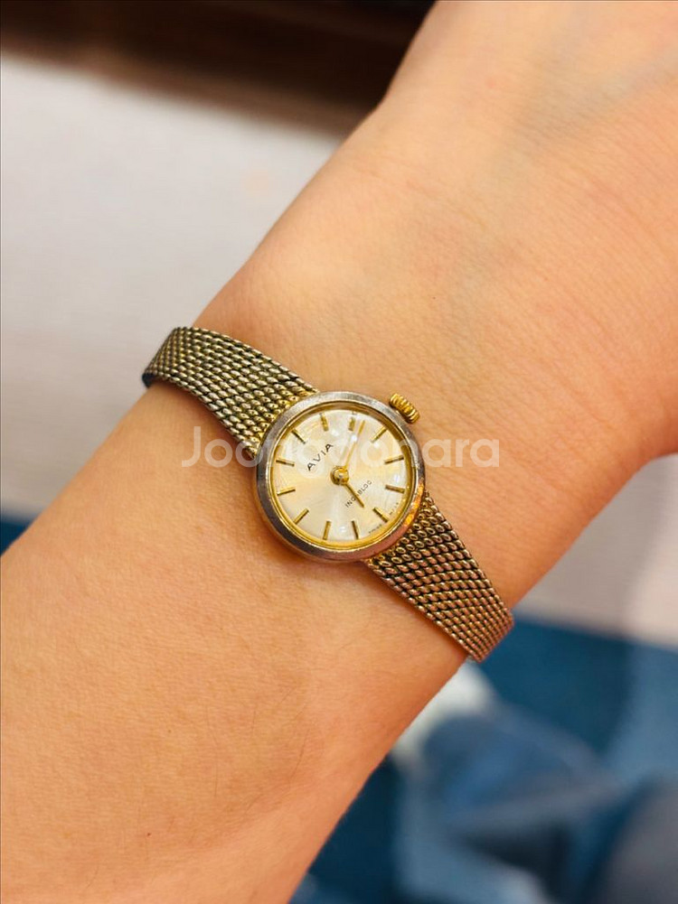 스위스 Avia 여성용 빈티지 수동 시계--4