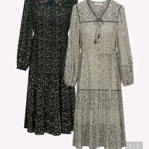 써스데이아일랜드 프린트 원피스ㅡ정품 가격내림