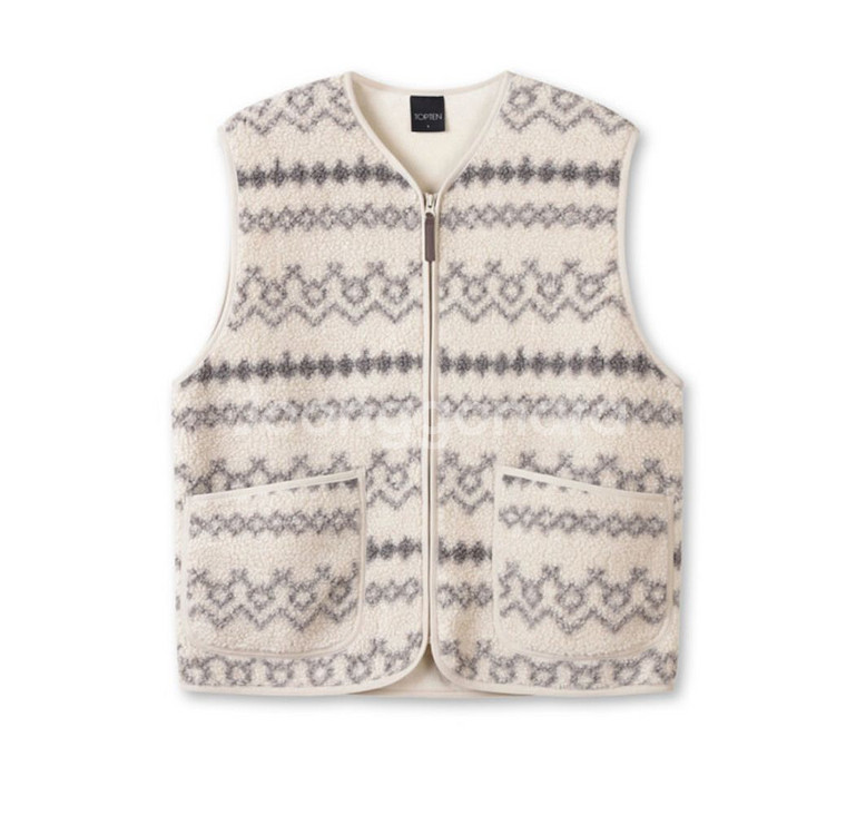 탑텐 남성 쉘파 베스트 후리스 조끼(새제품)--0