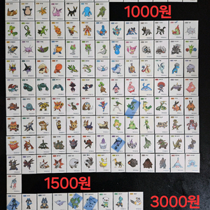 포켓몬 띠부씰 시즌1~시즌3 완성본 개별판매 띠부실