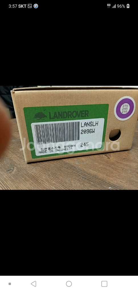 (새제품) 랜드로버 여성 가죽 슬립온 245mm--3