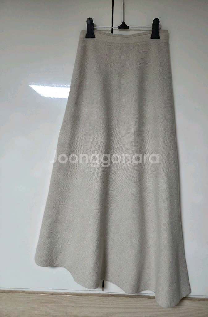 타임 캐시미어 블렌드 니트 스커트 랑방 마인 더캐시미어--5