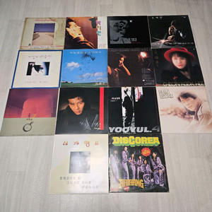 한국 가요 LP 레코드 14장