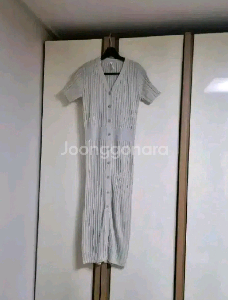 다크로맨스 골지 니트 원피스--7