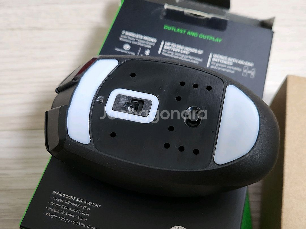 저소음(무소음) 개조된 무선 게이밍 마우스들 로지텍 지슈라, 페블, 레이저 오로치 V2, G304 수신기--8