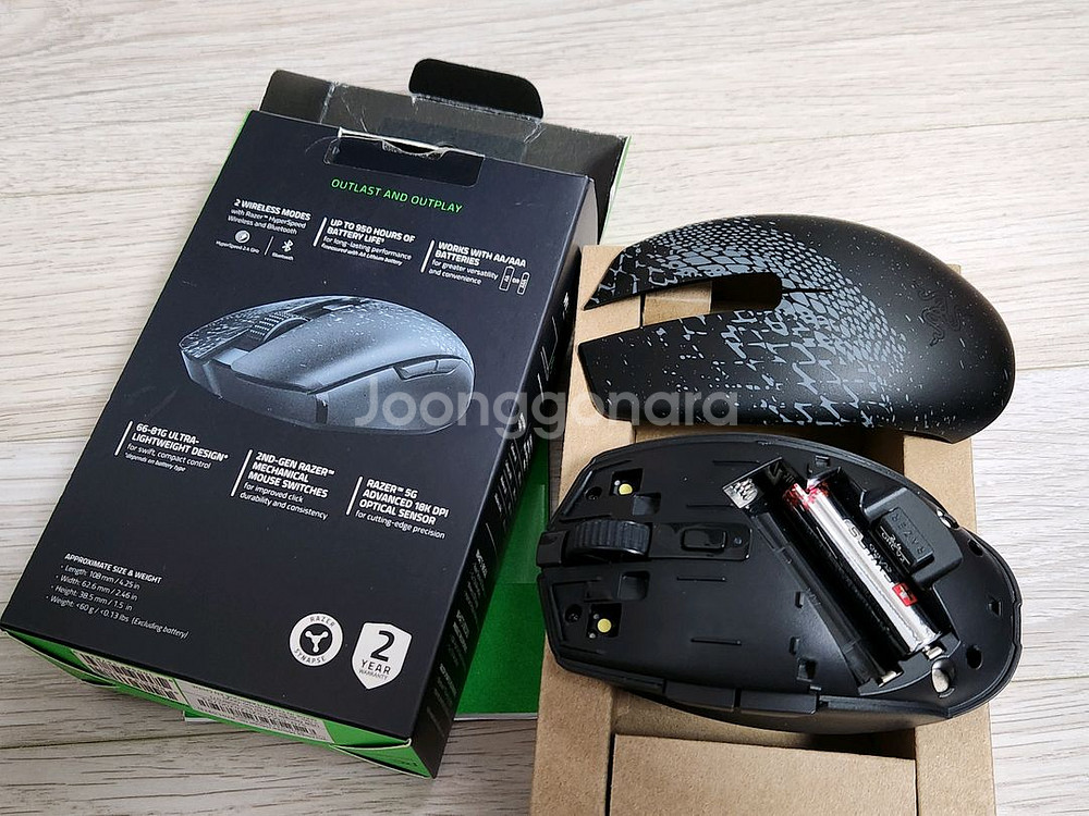저소음(무소음) 개조된 무선 게이밍 마우스들 로지텍 지슈라, 페블, 레이저 오로치 V2, G304 수신기--7